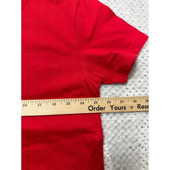 American Apparel Shirt Kids Medium Red Dont Count On it 8 Ball Graphic Tee - Picture 7 of 9